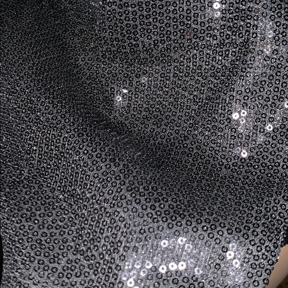 Black Sequin Vest By planet Funk size medium - Picture 4 of 4